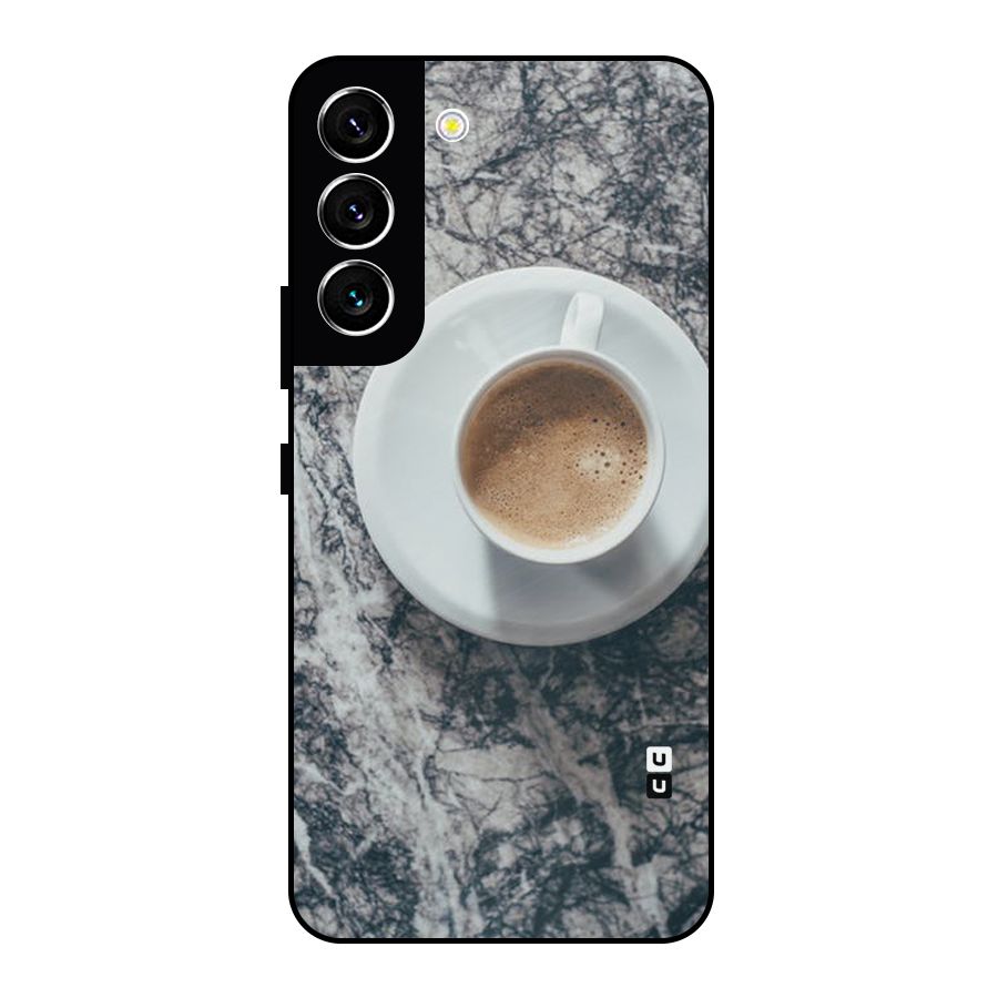 Coffee On Marble Metal Back Case for Galaxy S22 5G
