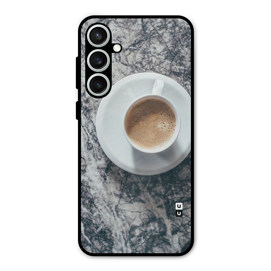 Coffee On Marble Metal Back Case for Galaxy S23 FE