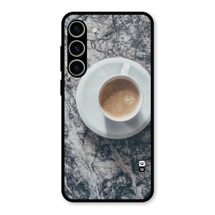 Coffee On Marble Metal Back Case for Galaxy S23 Plus
