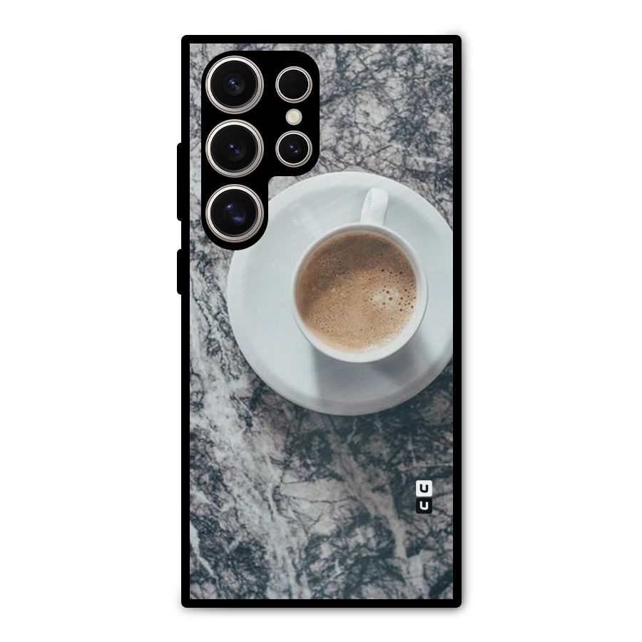 Coffee On Marble Metal Back Case for Galaxy S24 Ultra