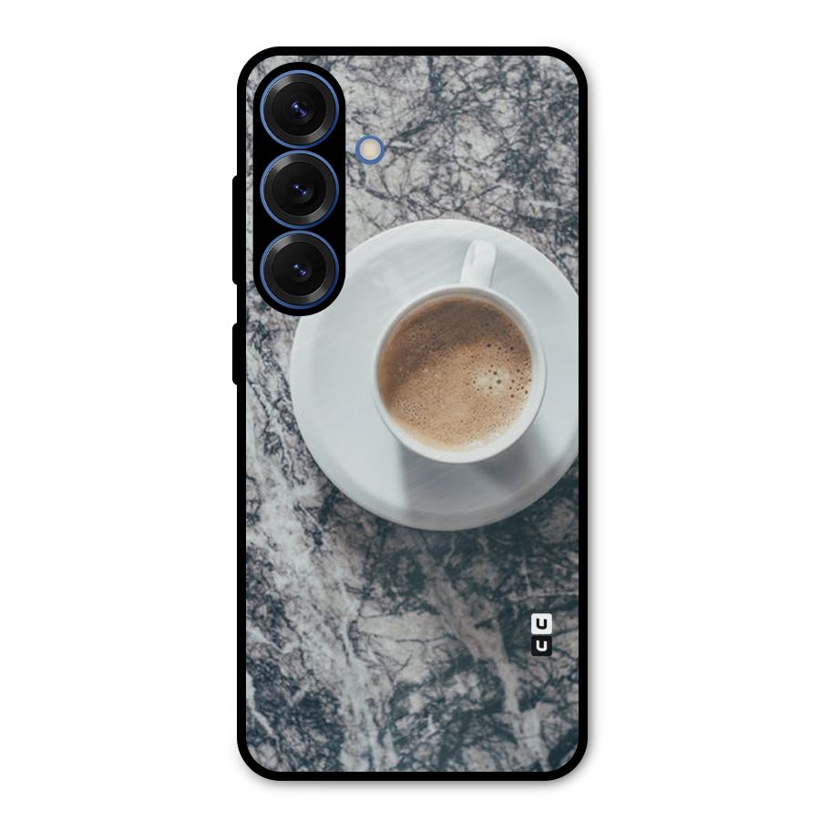 Coffee On Marble Metal Back Case for Galaxy S25