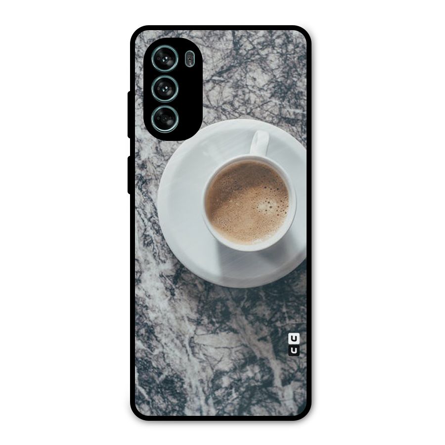 Coffee On Marble Metal Back Case for Moto G62