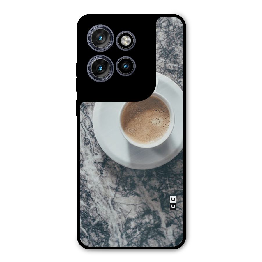 Coffee On Marble Metal Back Case for Motorola Edge 50 Neo