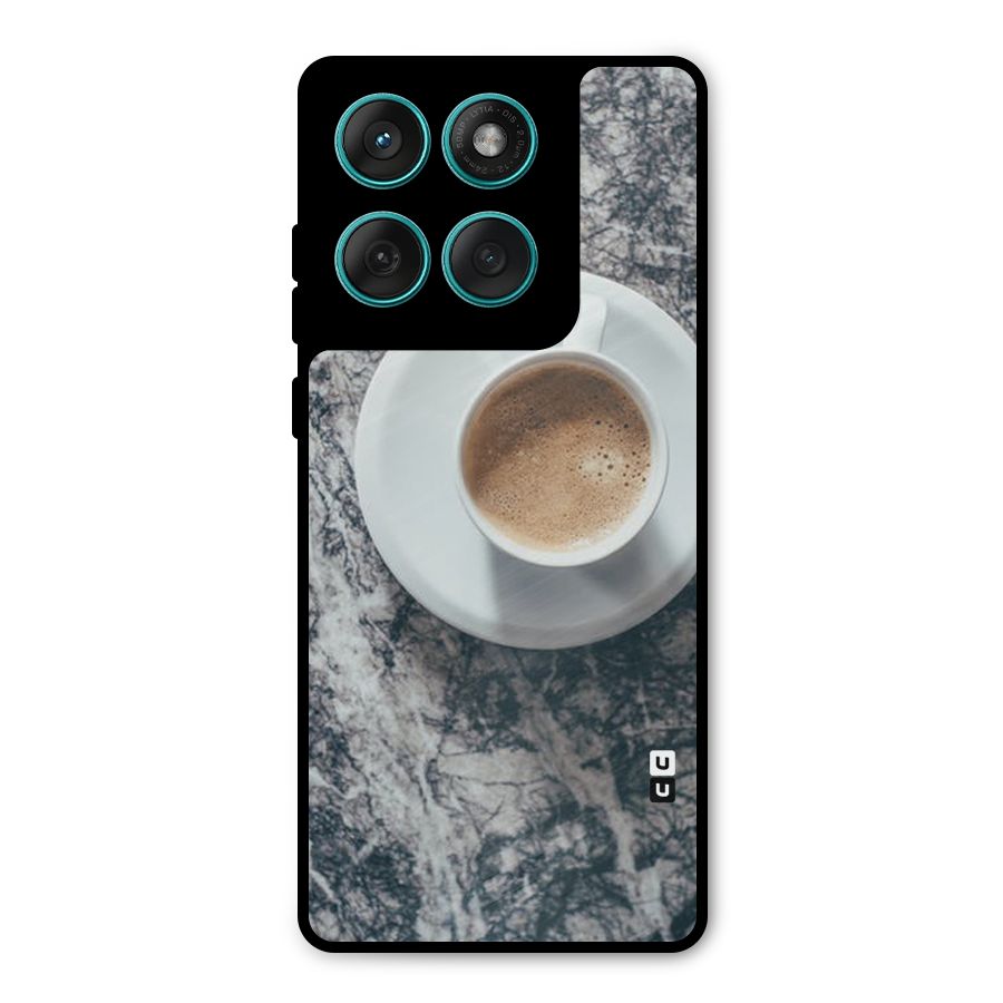 Coffee On Marble Metal Back Case for Motorola Edge 60