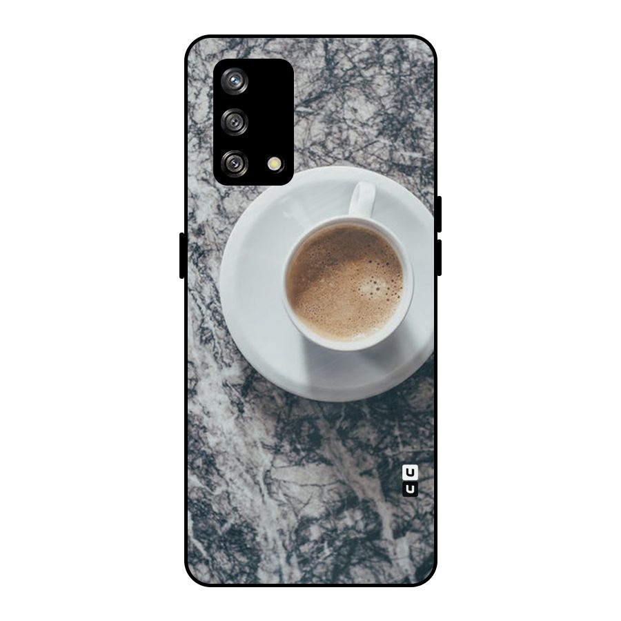 Coffee On Marble Metal Back Case for Oppo F19