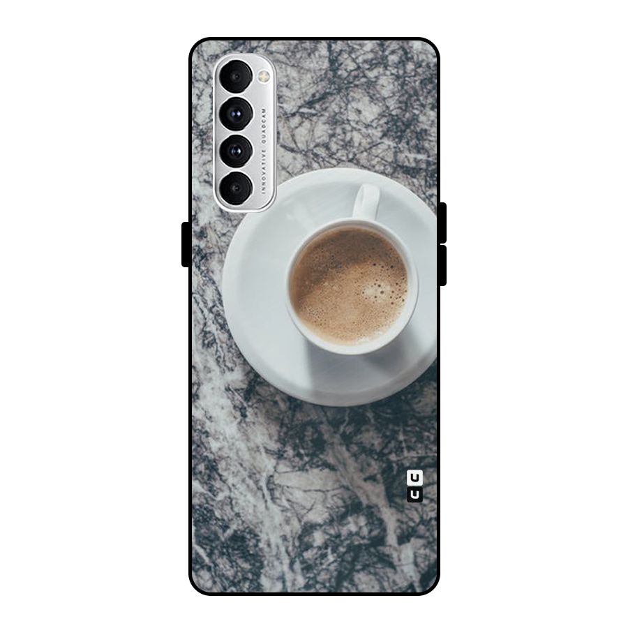 Coffee On Marble Metal Back Case for Oppo Reno4 Pro