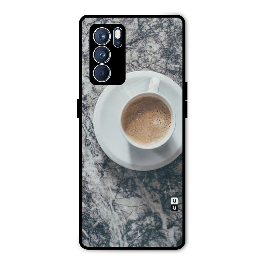 Coffee On Marble Metal Back Case for Oppo Reno6 Pro 5G