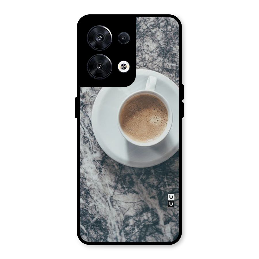 Coffee On Marble Metal Back Case for Oppo Reno8 5G