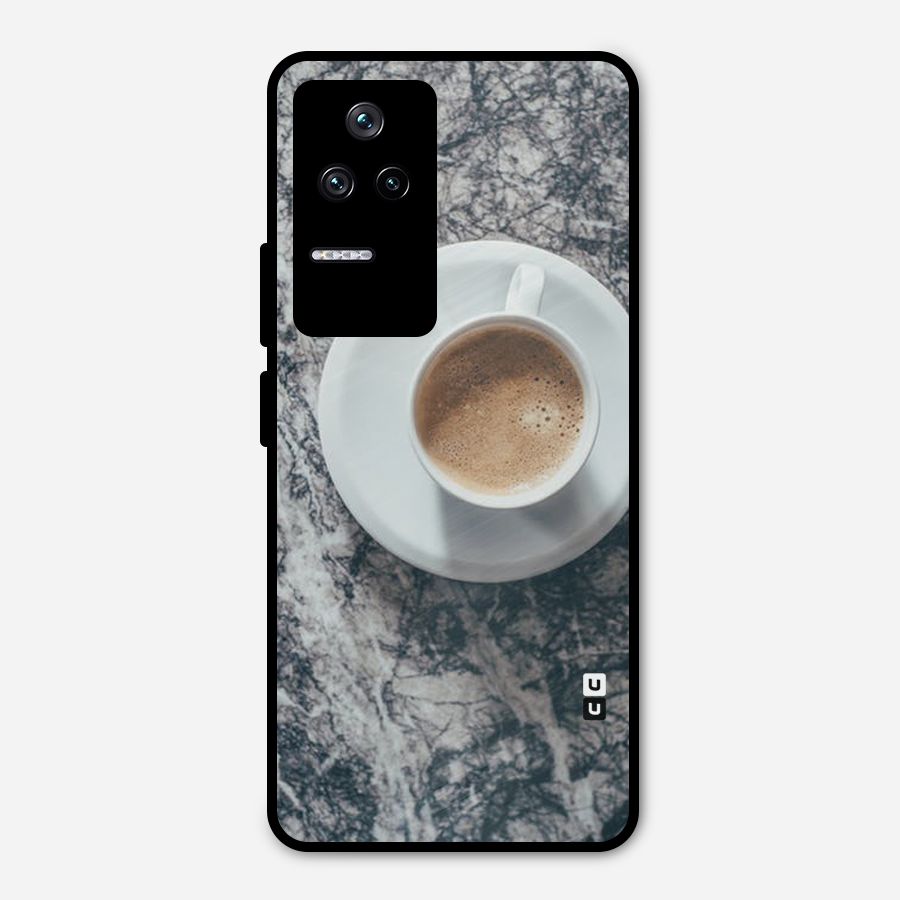 Coffee On Marble Metal Back Case for Poco F4 5G