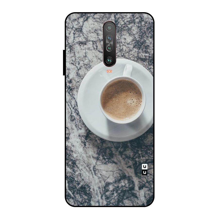 Coffee On Marble Metal Back Case for Poco X2