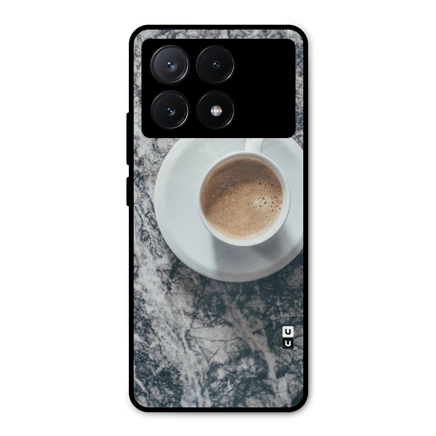 Coffee On Marble Metal Back Case for Poco X6 Pro