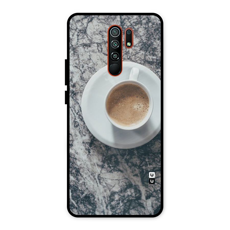 Coffee On Marble Metal Back Case for Redmi 9 Prime