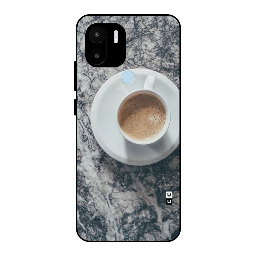 Coffee On Marble Metal Back Case for Redmi A2+
