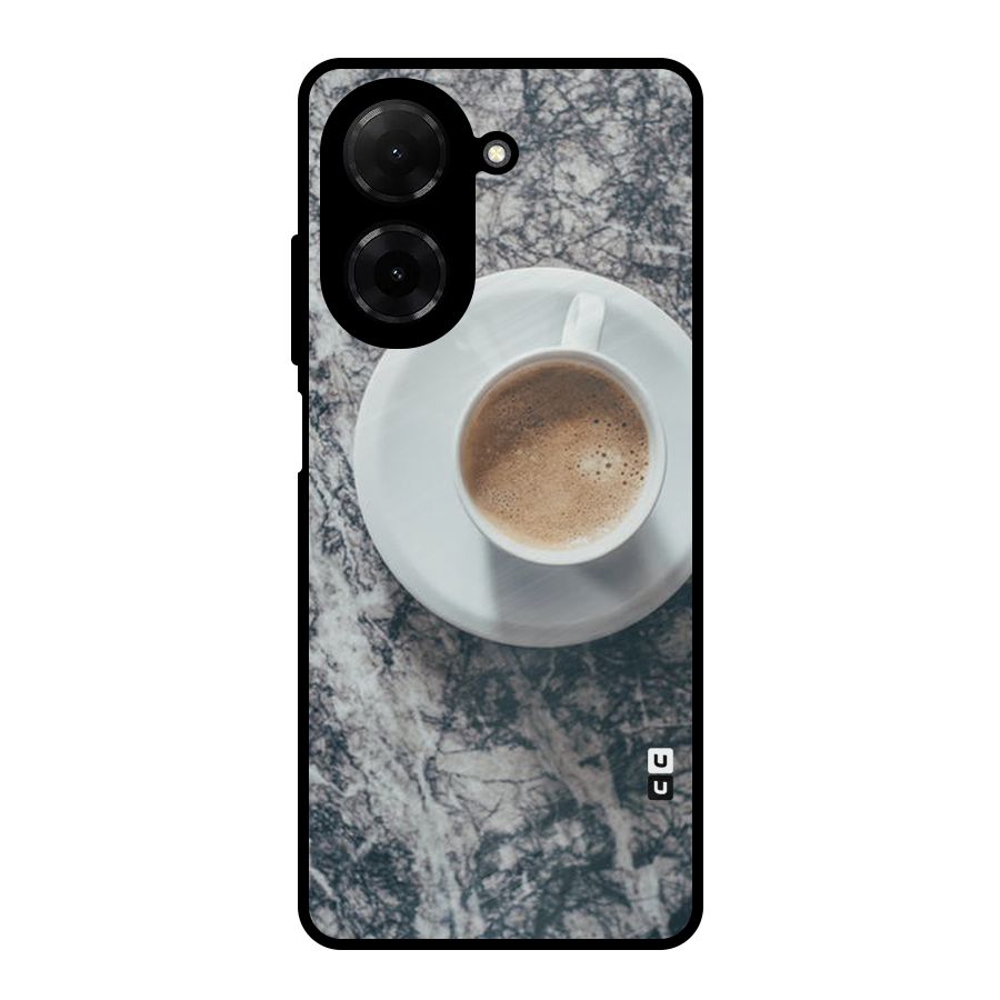 Coffee On Marble Metal Back Case for Redmi A5 4G