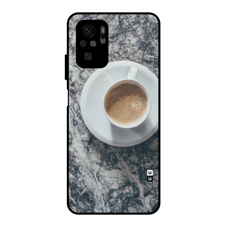 Coffee On Marble Metal Back Case for Redmi Note 10S