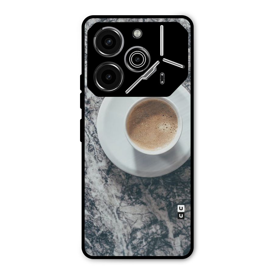 Coffee On Marble Metal Back Case for Tecno Pova 6 Pro