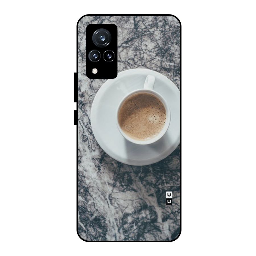Coffee On Marble Metal Back Case for Vivo V21 5G