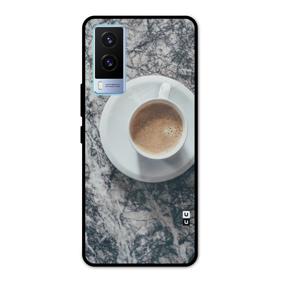 Coffee On Marble Metal Back Case for Vivo V21e 5G
