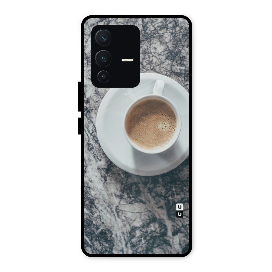 Coffee On Marble Metal Back Case for Vivo V23 5G