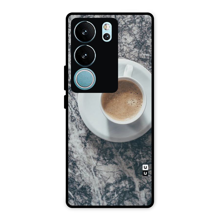 Coffee On Marble Metal Back Case for Vivo V29 Pro