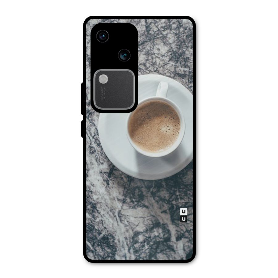 Coffee On Marble Metal Back Case for Vivo V30