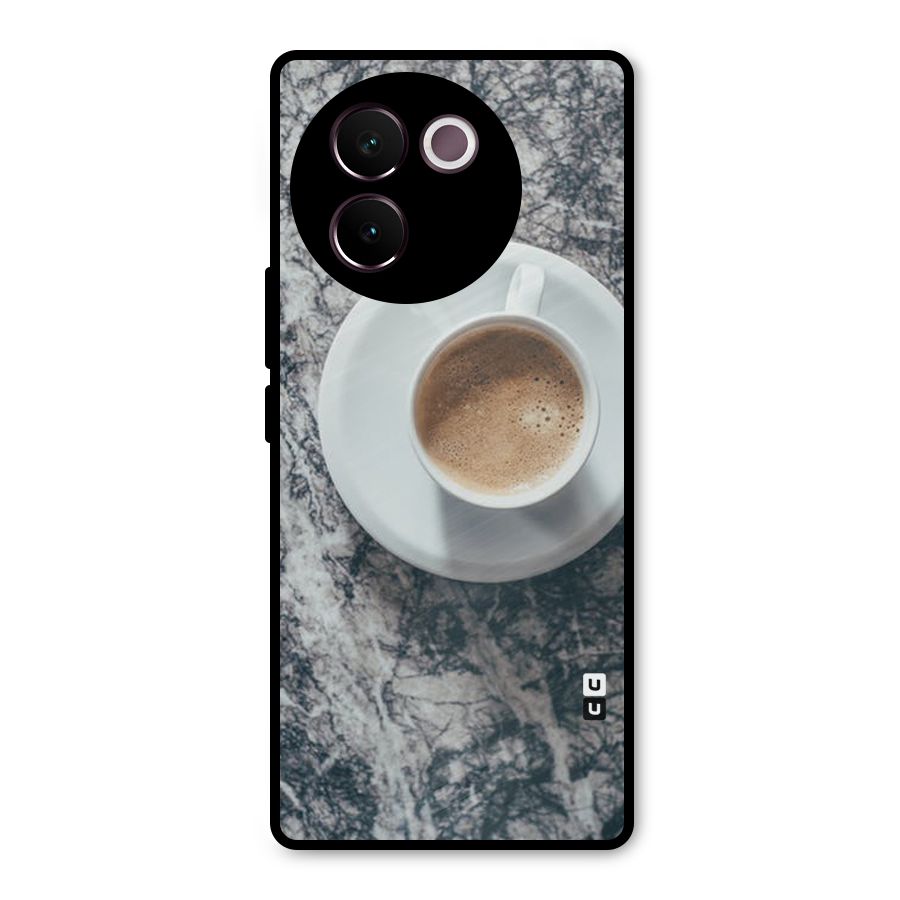 Coffee On Marble Metal Back Case for Vivo V30e