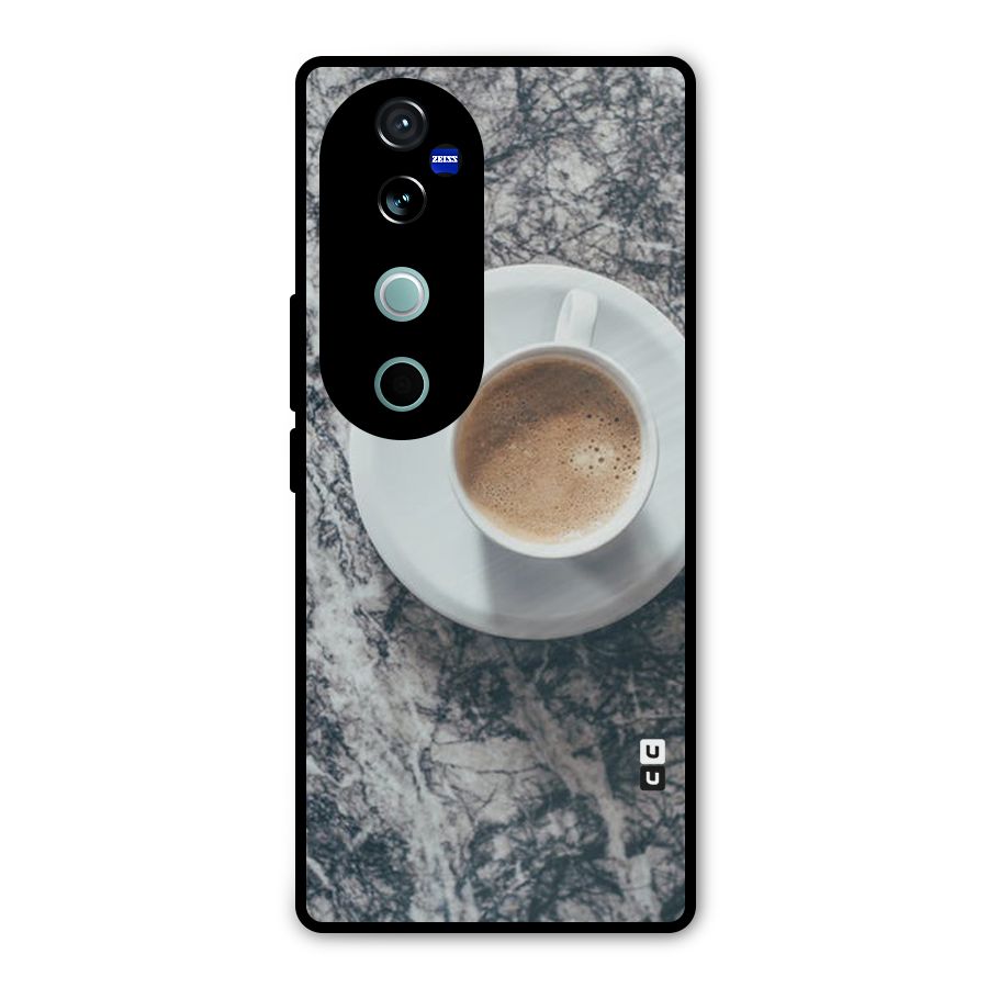 Coffee On Marble Metal Back Case for Vivo V40