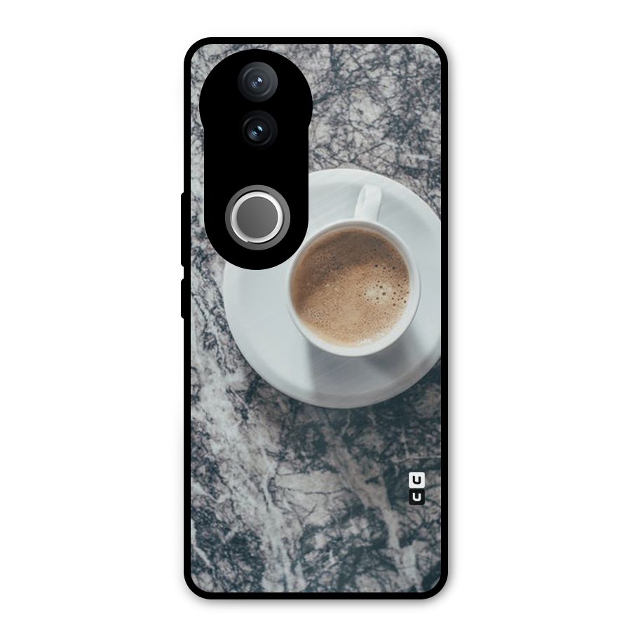 Coffee On Marble Metal Back Case for Vivo V50e