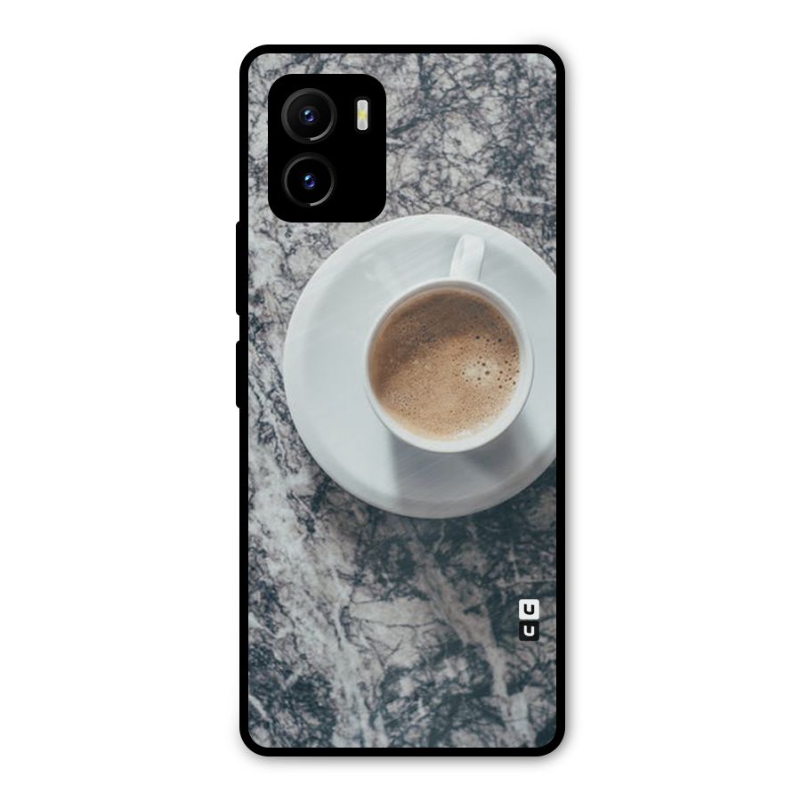 Coffee On Marble Metal Back Case for Vivo Y15s