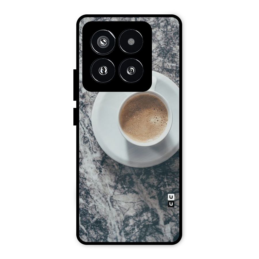 Coffee On Marble Metal Back Case for Xiaomi 14 Pro