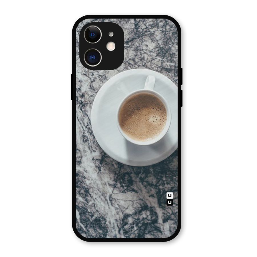 Coffee On Marble Metal Back Case for iPhone 12