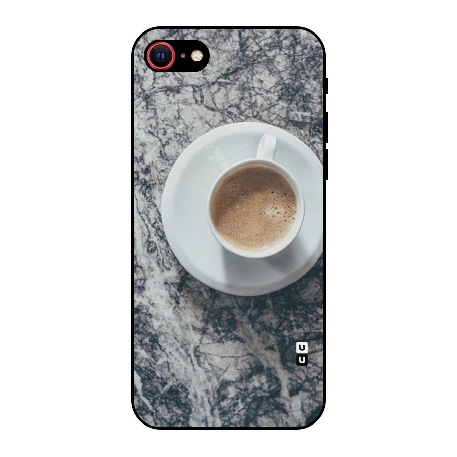 Coffee On Marble Metal Back Case for iPhone 7