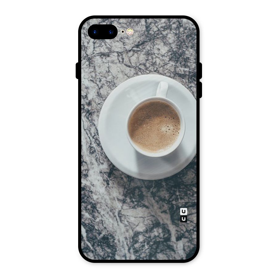 Coffee On Marble Metal Back Case for iPhone 8 Plus