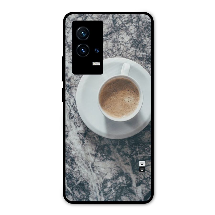 Coffee On Marble Metal Back Case for iQOO 9 5G