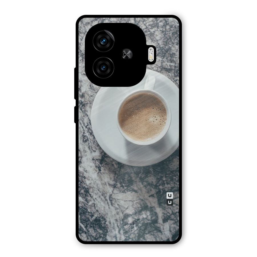 Coffee On Marble Metal Back Case for iQOO Z9 Turbo