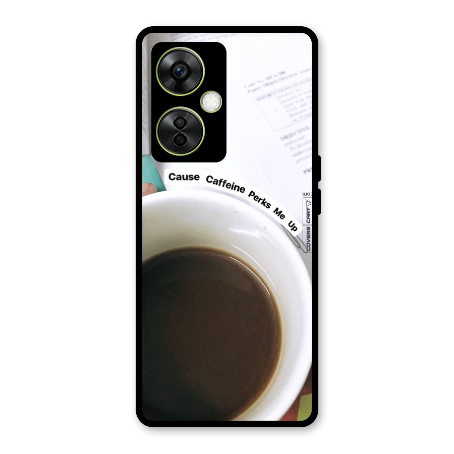 Coffee Perks Glass Back Case for OnePlus Nord CE 3 Lite