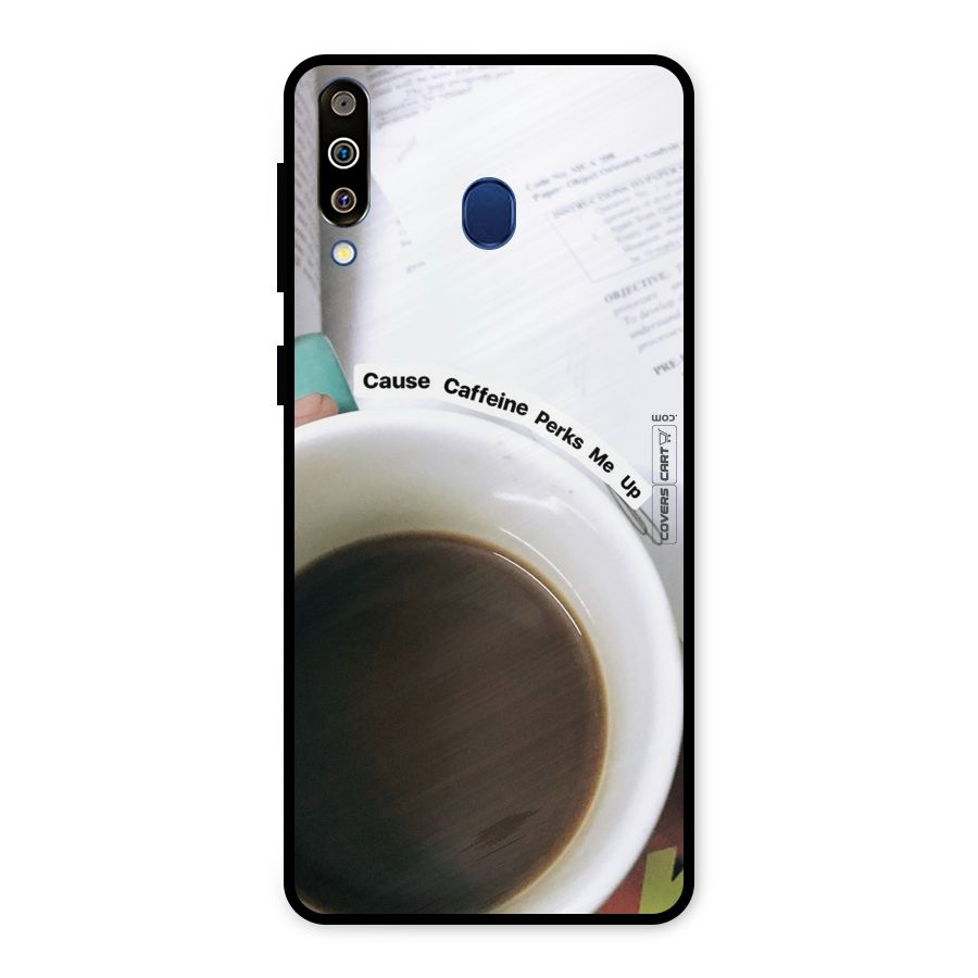 Coffee Perks Metal Back Case for Galaxy M30