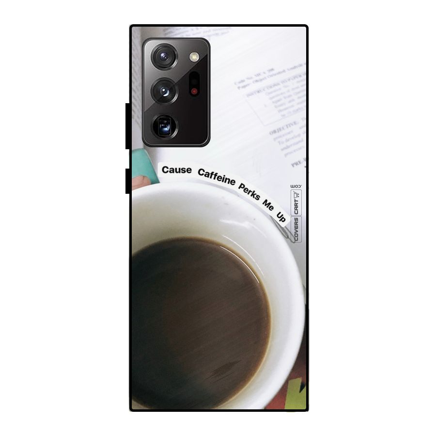 Coffee Perks Metal Back Case for Galaxy Note 20 Ultra
