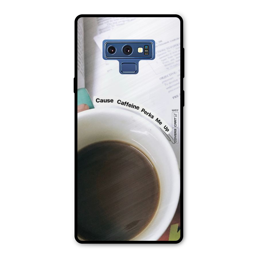 Coffee Perks Metal Back Case for Galaxy Note 9