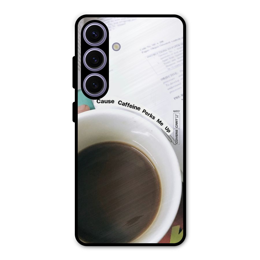 Coffee Perks Metal Back Case for Galaxy S24
