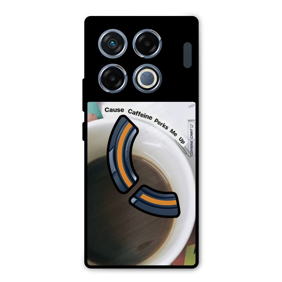 Coffee Perks Metal Back Case for Infinix GT 20 Pro