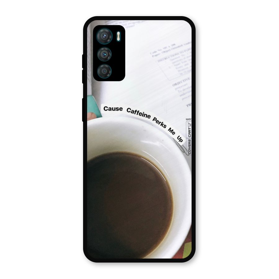 Coffee Perks Metal Back Case for Moto G42
