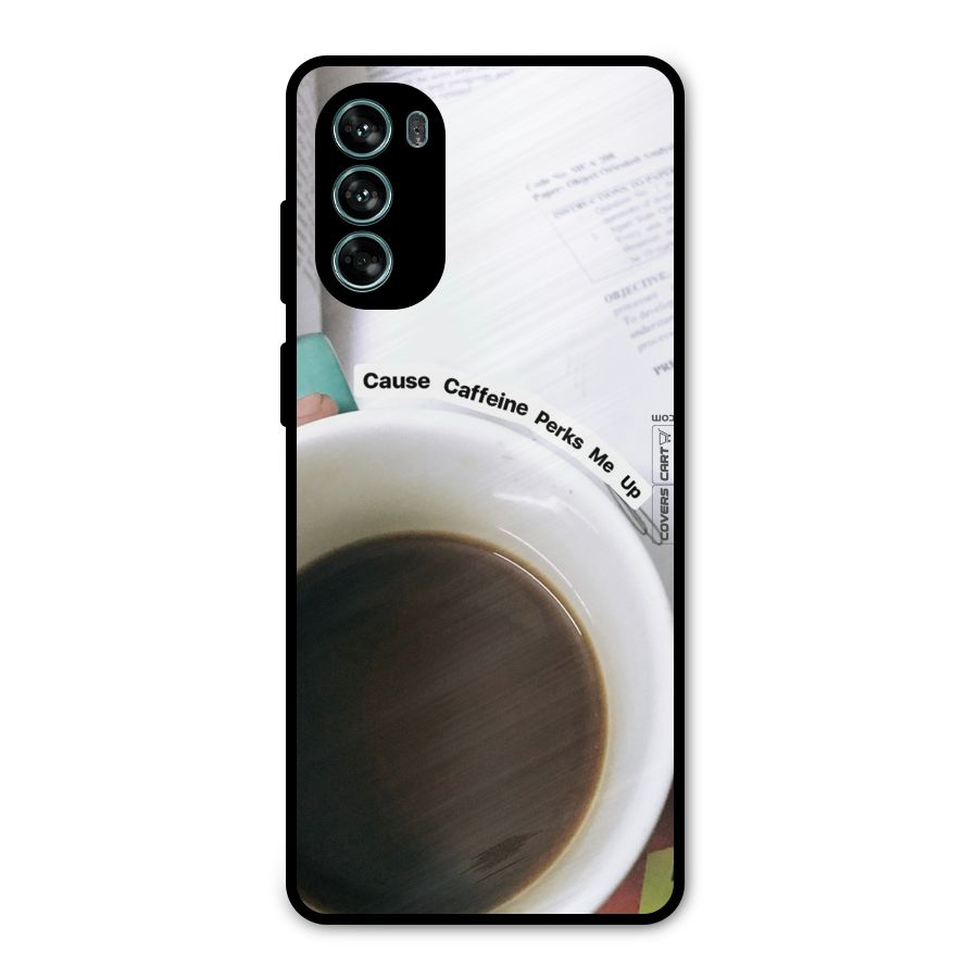 Coffee Perks Metal Back Case for Moto G62