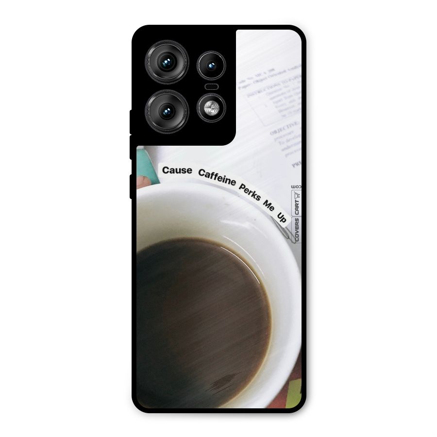 Coffee Perks Metal Back Case for Motorola Edge 50 Pro
