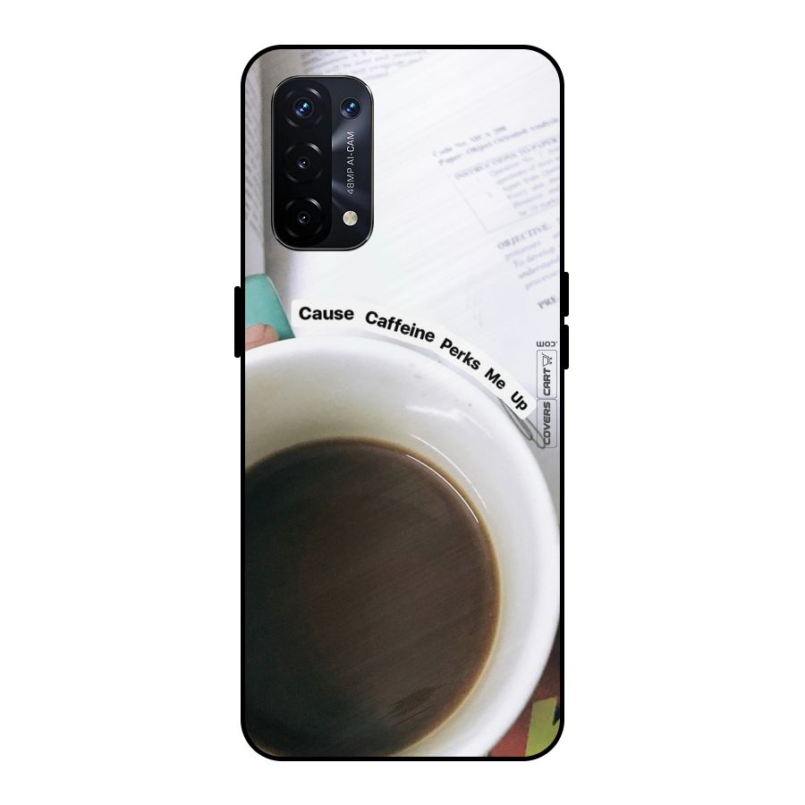 Coffee Perks Metal Back Case for Oppo A74 5G