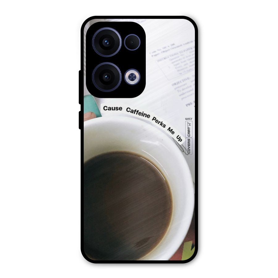 Coffee Perks Metal Back Case for Oppo Reno13