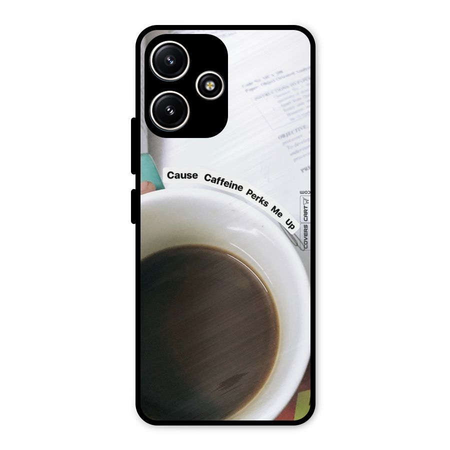 Coffee Perks Metal Back Case for Poco M6 Pro