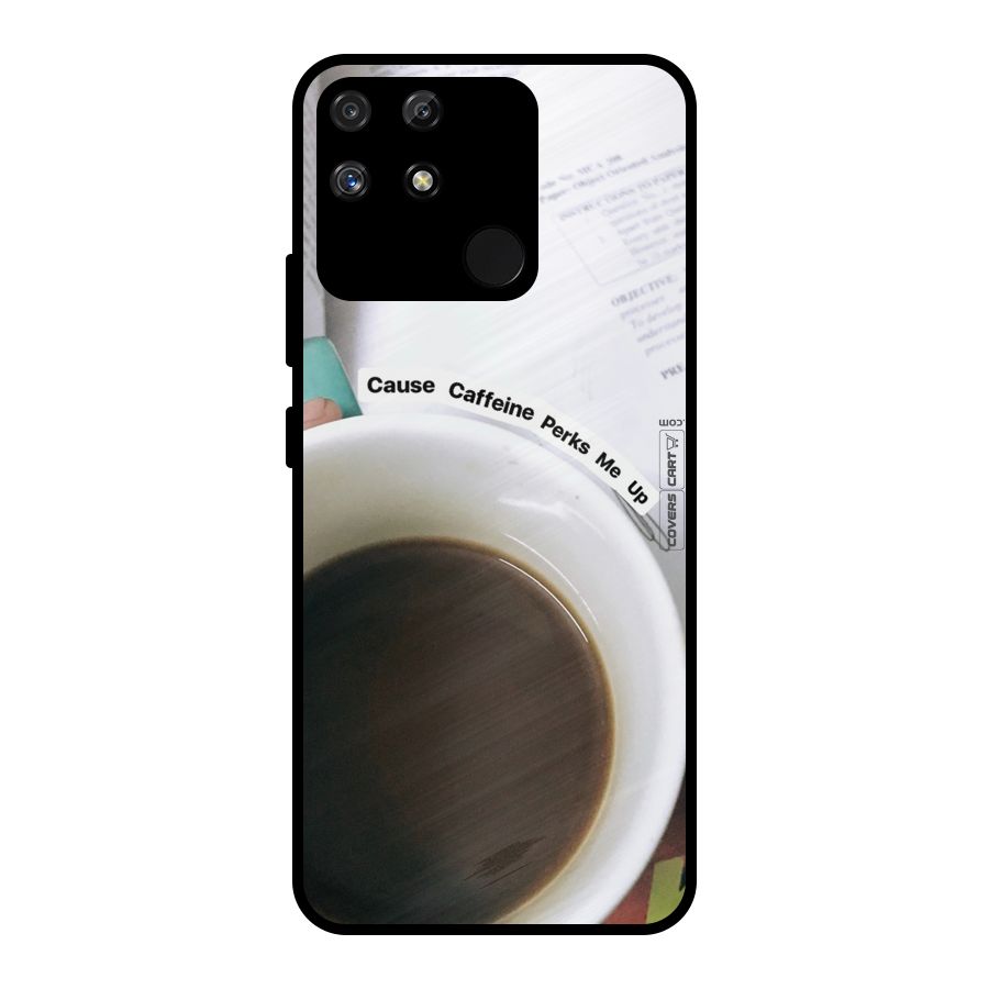 Coffee Perks Metal Back Case for Realme Narzo 50A