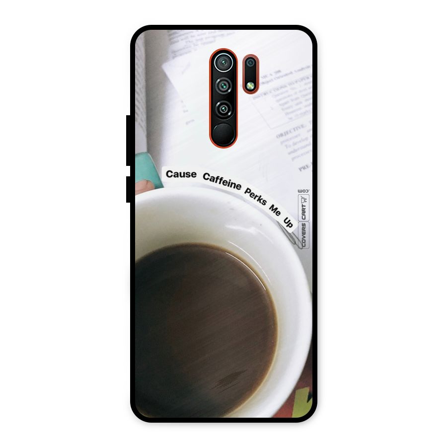 Coffee Perks Metal Back Case for Redmi 9 Prime