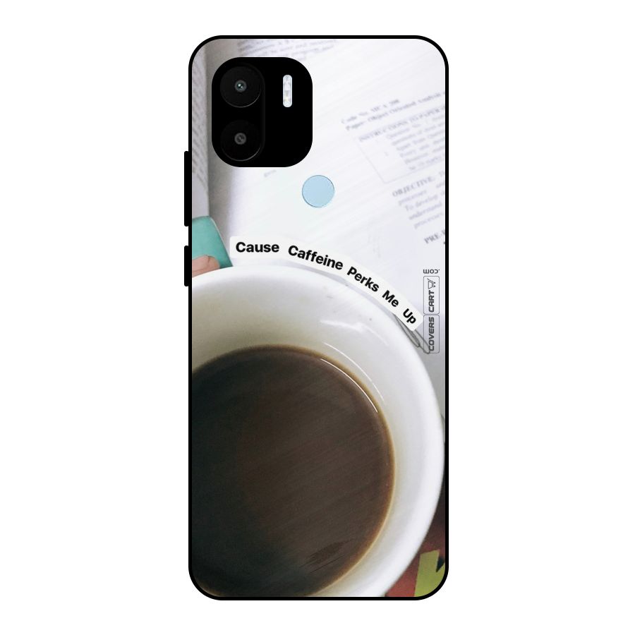 Coffee Perks Metal Back Case for Redmi A1+